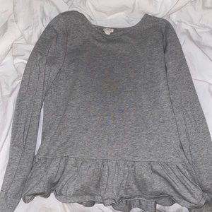 J Crew ruffle top